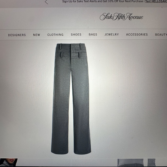 NWOT Alice + Olivia Aspen High-Rise Double-Waist Pants - Picture 4 of 15